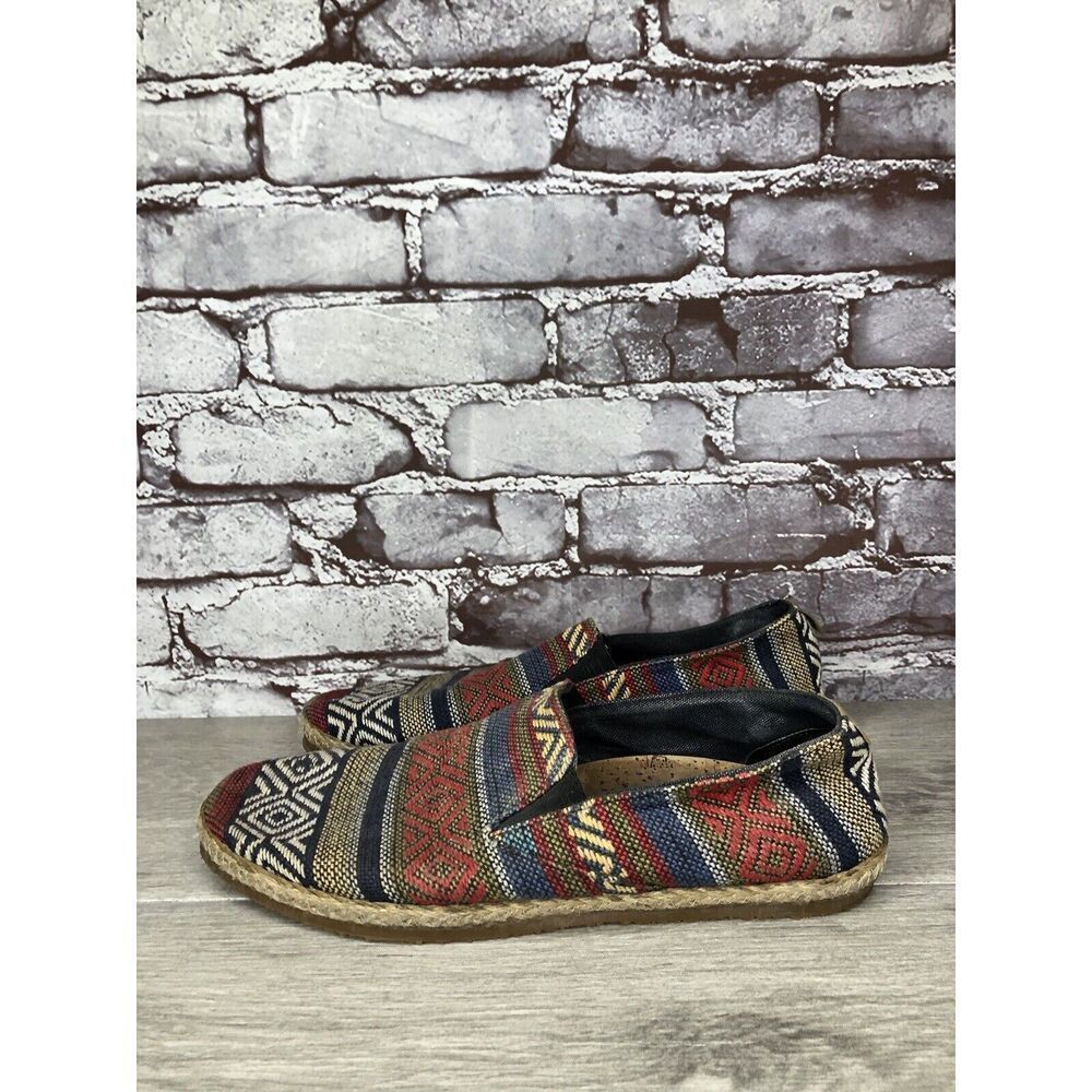 PATARA Chiang Mai Seeker MultiColor Fabric Slip On Loafers Sneakers Men 41EU/8M